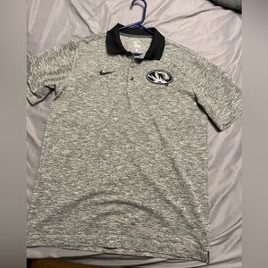 Large Gray Athletic Polo. Mizzou, great condition.